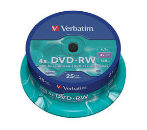 Verbatim DVD-RW 25 pack