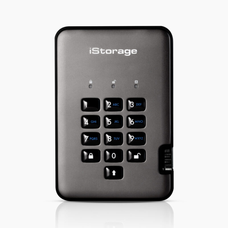 iStorage diskAhur PRO 2 - Encrypted Mobile Hard Drive