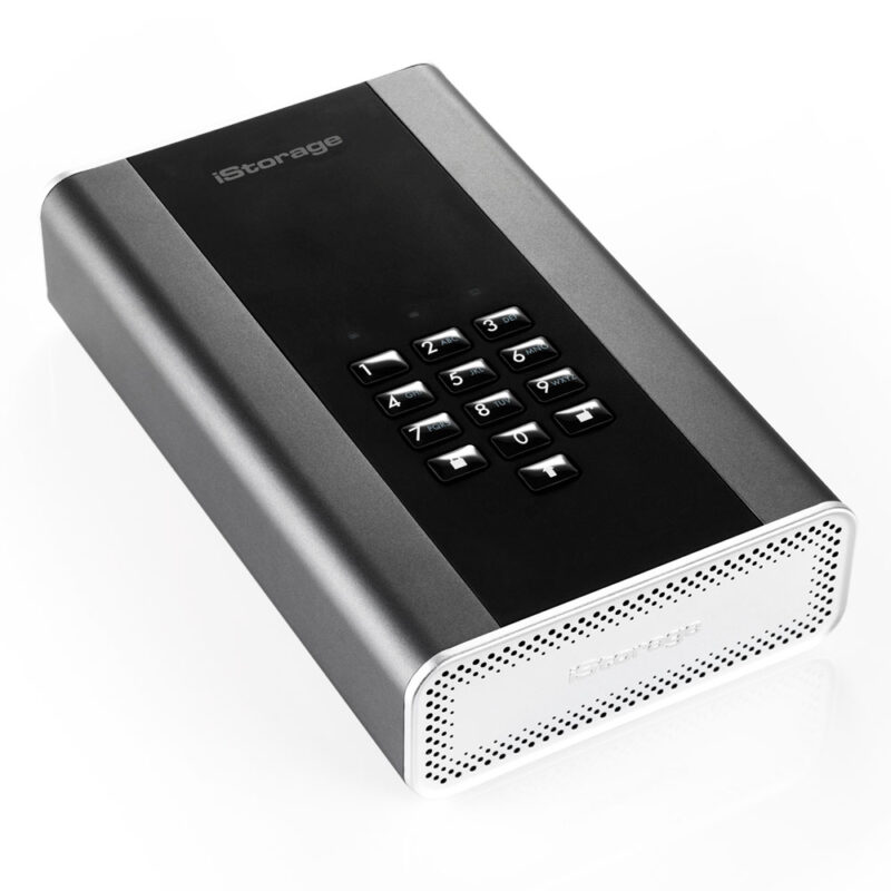 iStorage_diskAshur-DT2-Angle iStorage diskAshur DT2 from above
