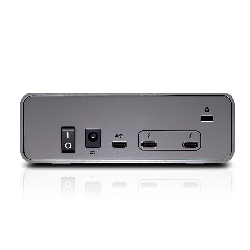 G-DRIVE-PRO_ports G-Drive PRO Thunderbolt and USB-C ports