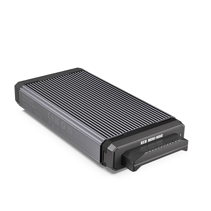 PRO-READER_RED Mini-Mag_Edition Red Mini-MAG CF Card Reader - angle - SDP PRO Reader