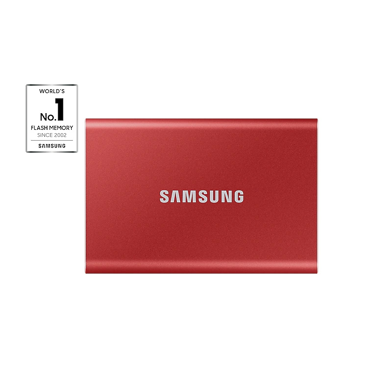 samsung-T7-SSD-Red-main Samsung T7 SSD Red - above