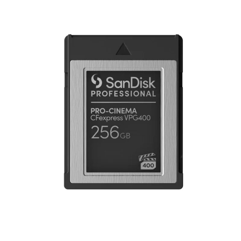 SDP-pro-cinema-cfexpress-vpg400-front SanDisk Professional CF Express VPG400 256GB Type-B