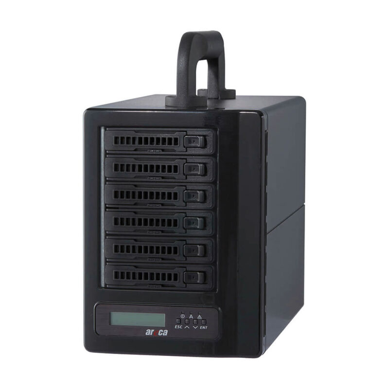 ARC-8050T3_6M-Front Areca 6 Bay 2.5" SSD Enclosure 8050T3_6M