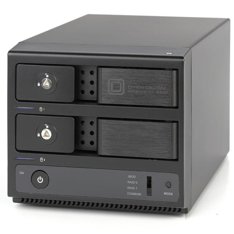 Oyen_mobius_2C_raid_front Oyen Mobius 2C RAID - Front Panel