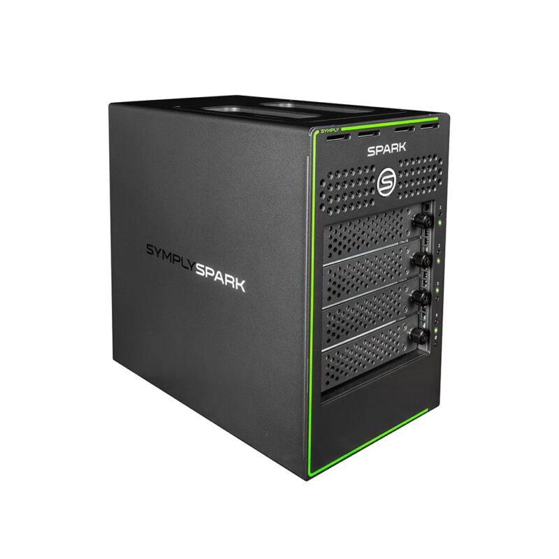 SymplySpark4-SYSPK-DX44_FrontSide SymplySpark 4-BAY RAID - Angle