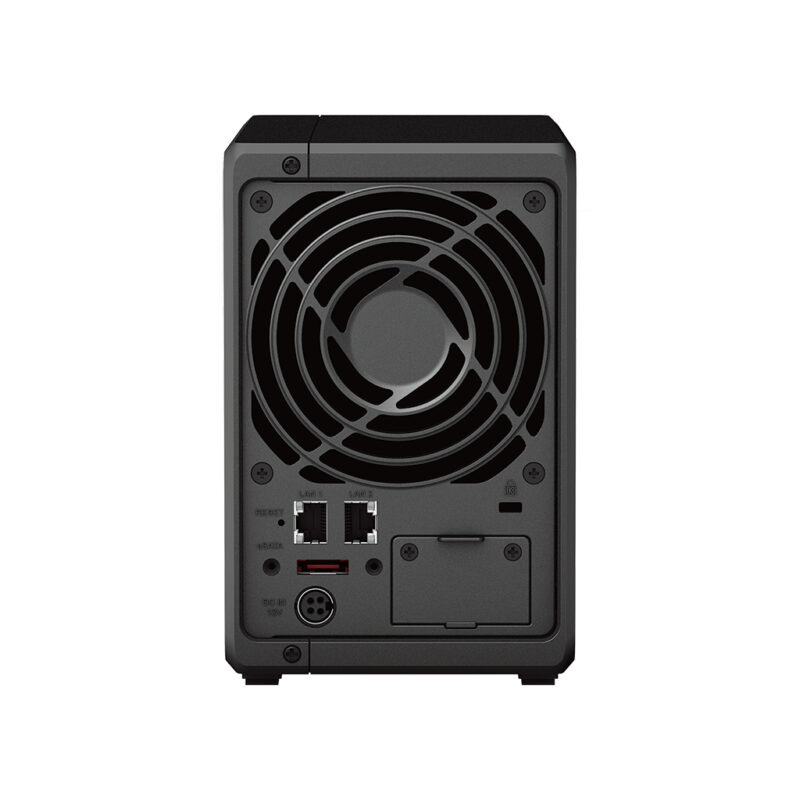 Synology-DS723plus-rear Synology DS723+ rear fan and ports