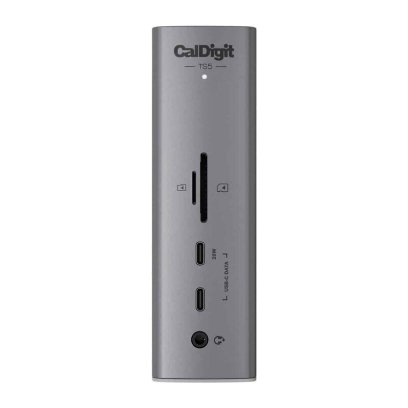 CalDigit-TS5-Front CalDigit TS5 Thunderbolt 5 Dock - upright front