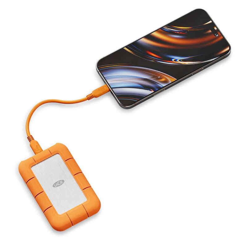 LaCie_Rugged_Mini_SSD4_iPhone LaCie Rugged USB4 with iPhone