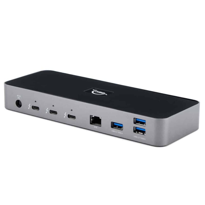 OWCTB4DOCK-rear-angle OWC 11-Port Thunderbolt Dock - angle