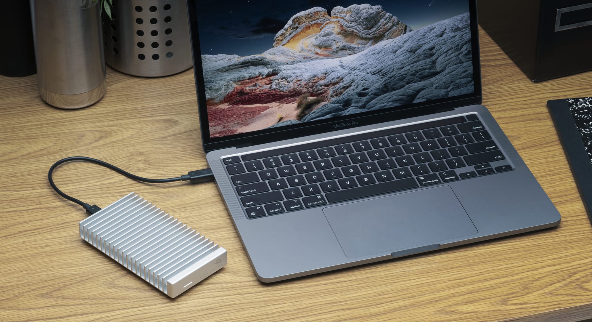 owc express 1m2 OWC with MAC Laptop