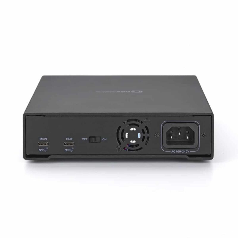 Oyen-Digital-hdx-pro-c_back Oyen Digital HDX Pro C - rear USB-C ports, power input and fan